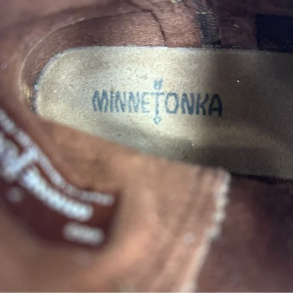 Minnetonka Willow bootie w fringe in dusty brown - sz 7 - BWOT - Picture 13 of 14